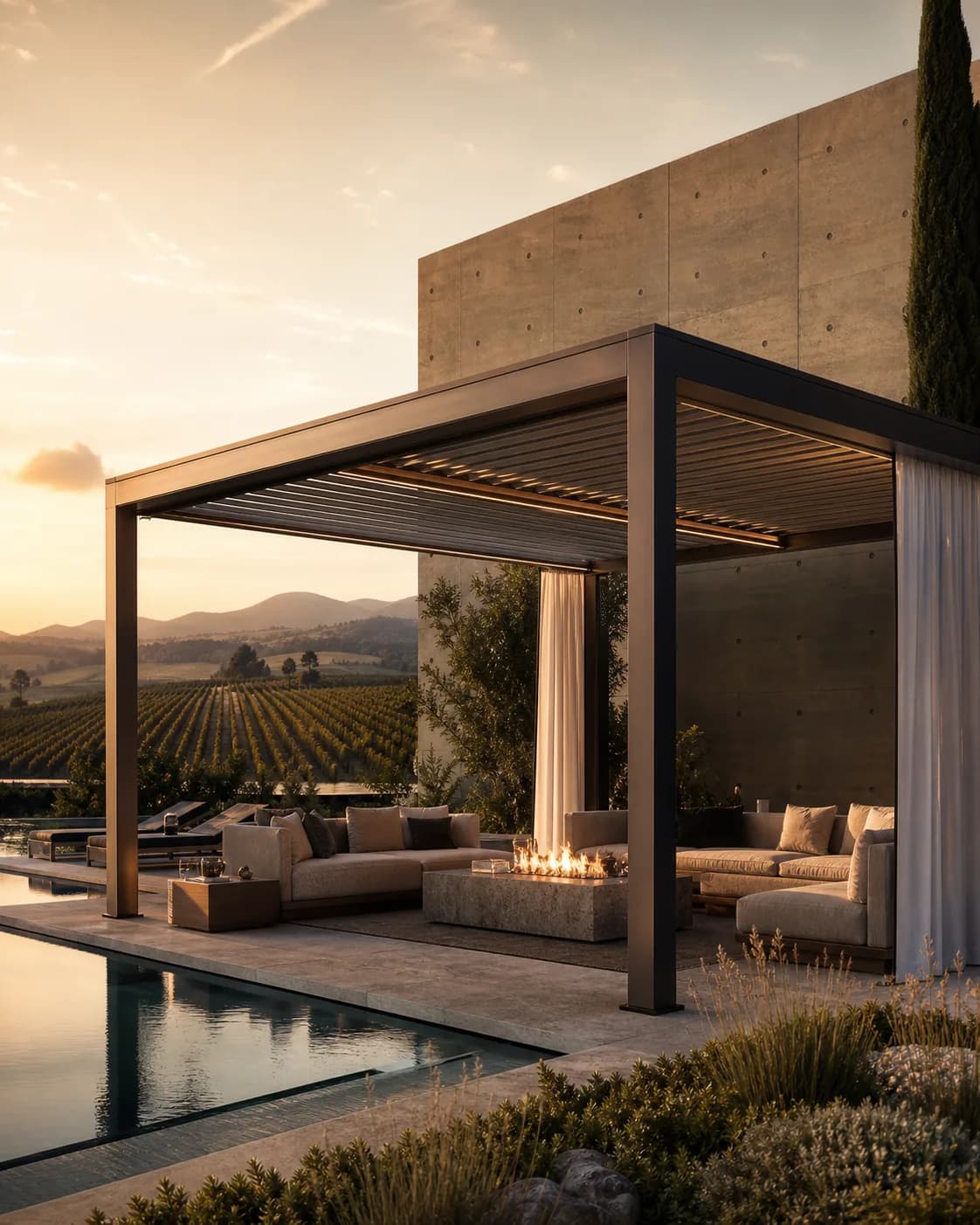 RKOVE Supreme smart pergola environment